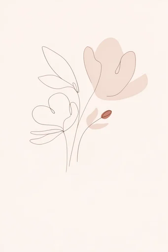 Soft Minimalist Organic style reference image — gentle feminine contours