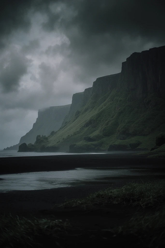 Atmospheric Nordic Gothic style AI image example 2