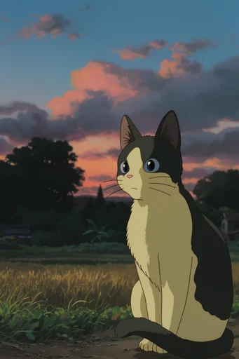 Nostalgic Cinematic Anime style reference image — classic 2D anime style