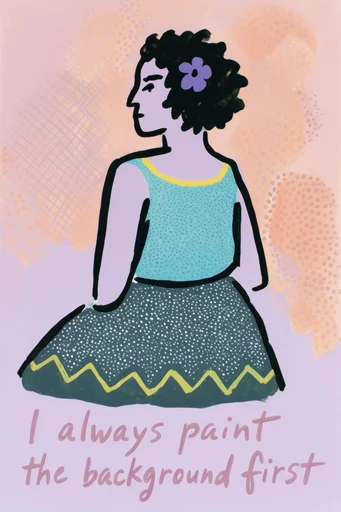 Naive Folk Gouache moodboard — generate AI images in this style