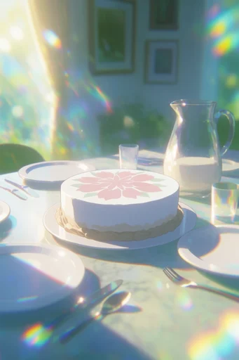 Luminous Prismatic Dreamscape style reference image — high-key luminosity