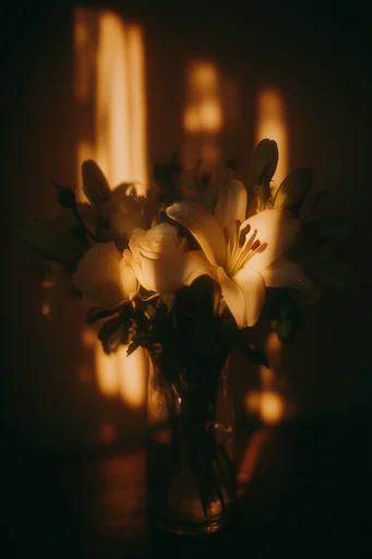 Cinematic Chiaroscuro Sunlight style reference image — warm amber and teal palette