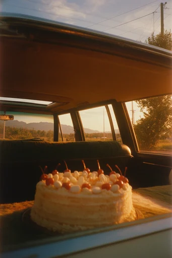 Amber Nostalgic Transit style reference image — vintage retro aesthetic
