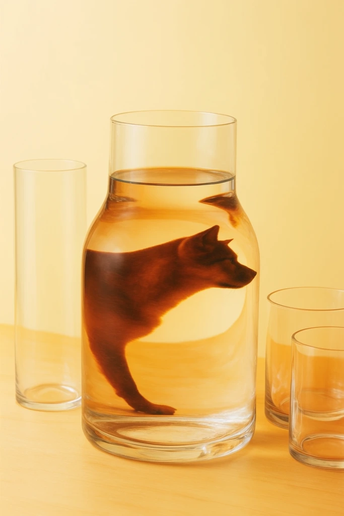Tactile Refractive Minimalism style AI image example 3