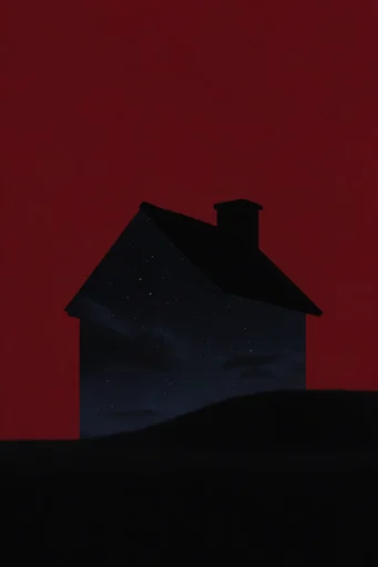 Cinematic Crimson Noir style AI image example 4