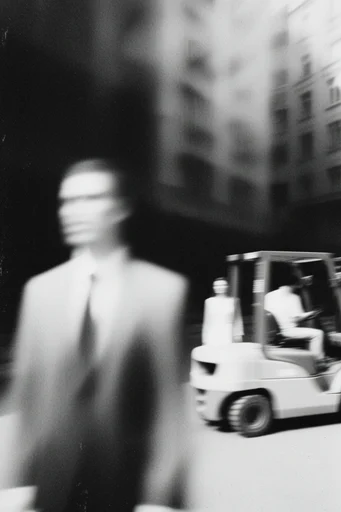 Spectral Analog Decay style reference image — monochrome analog photography