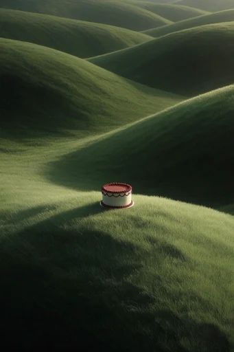 Minimalist Verdant Surrealism style reference image — existential isolation