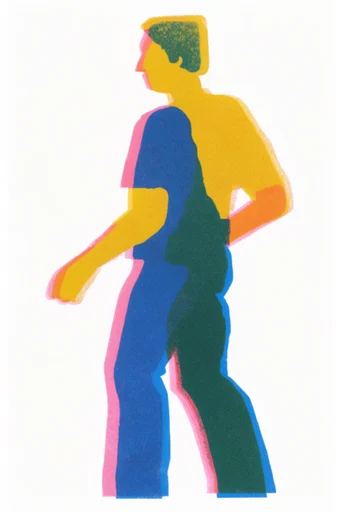 Playful Risograph Naivety moodboard — generate AI images in this style