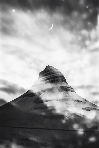 Cinematic Monochrome Noir style reference image — high-contrast black and white