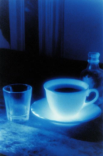 Luminous Cobalt Nocturne style reference image — deep cobalt monochrome
