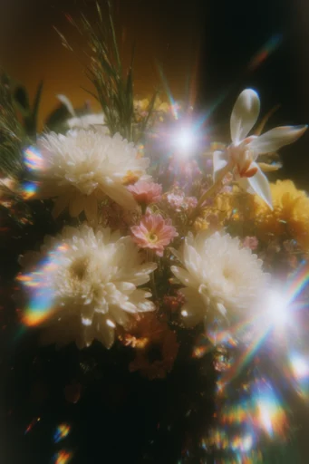 Spectral Prismatic Etherealism style reference image — vintage film texture