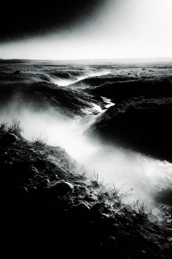 Ethereal Noir Grain style AI image example 2