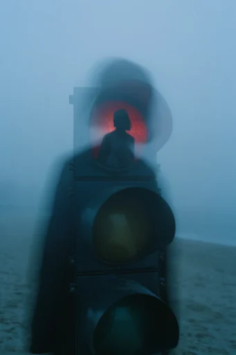 Ethereal Blue Solitude style reference image — ethereal heavy fog