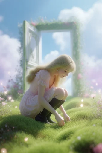 Ethereal Mossy Surrealism style reference image — hyper-detailed organic textures