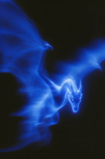 Luminescent Spectral Noir style reference image — ethereal motion blur