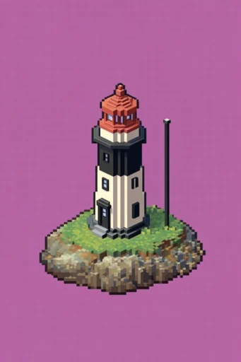 Retro Digital Diorama style reference image — 16-bit aesthetic