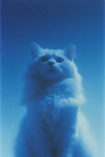 Spectral Blue Noir style reference image — soft focus haze