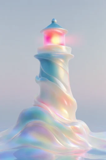 Luminous Fluid Gradient style reference image — soft focus