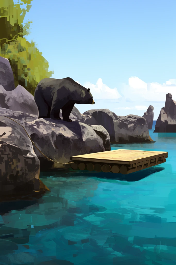 Vibrant Painterly Landscapes style AI image example 3