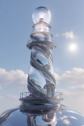 Prismatic Ethereal Glass style reference image — prismatic caustics