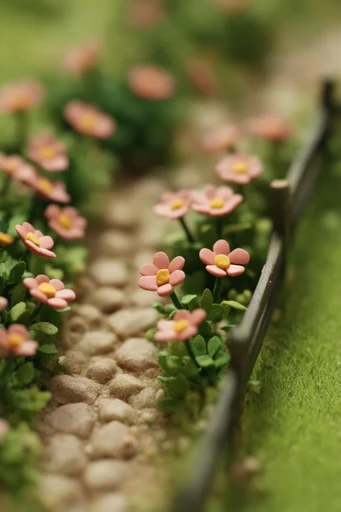 Isometric Miniature Worlds style reference image — soft global illumination