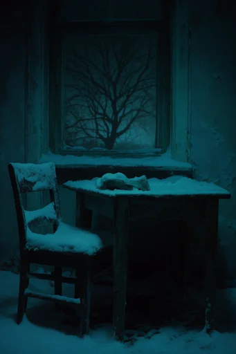 Frozen Industrial Dystopia style reference image — cinematic industrial decay