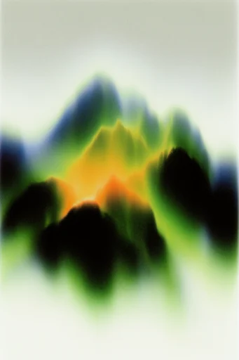 Spectral Kinetic Decay style reference image — analog glitch distortion
