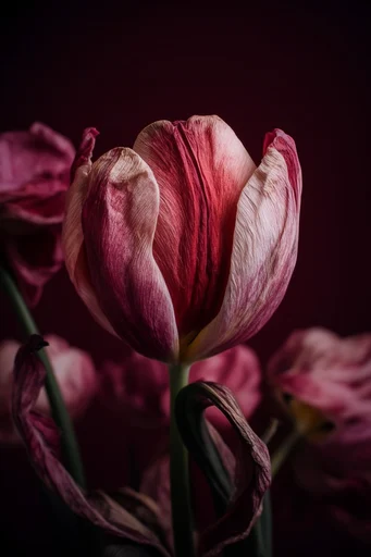 Nocturnal Botanical Chiaroscuro style reference image — chiaroscuro lighting