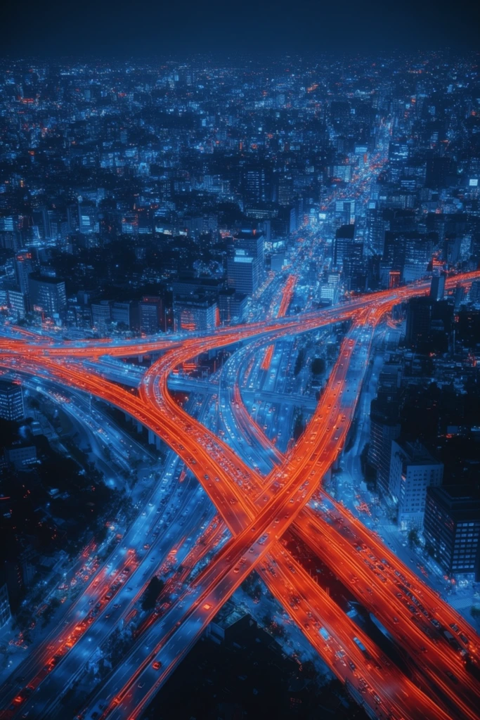 Kinetic Nocturnal Flow style AI image example 2