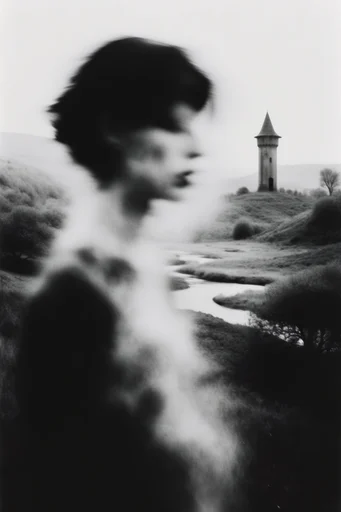 Spectral Gothic Noir style AI image example 2
