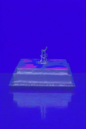 Prismatic Chrome Glitch style reference image — high-contrast digital noise