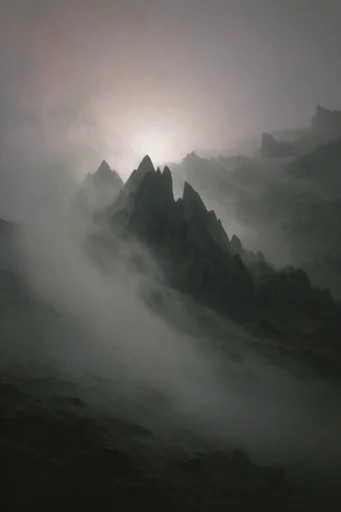 Ethereal Gothic Tonalism style reference image — sublime isolation
