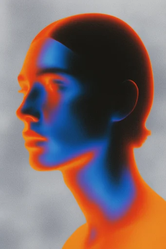Spectral Thermal Minimalism style reference image — chromatic aberration
