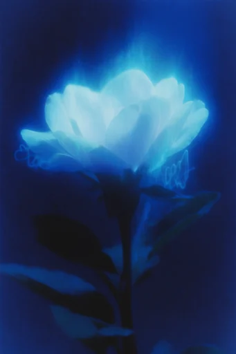 Luminous Spectral Noir style reference image — spectral silhouette