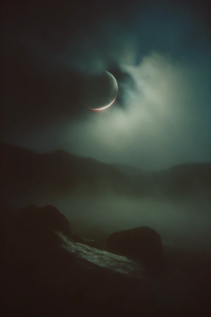Cinematic Nocturnal Silhouette style AI image example 2