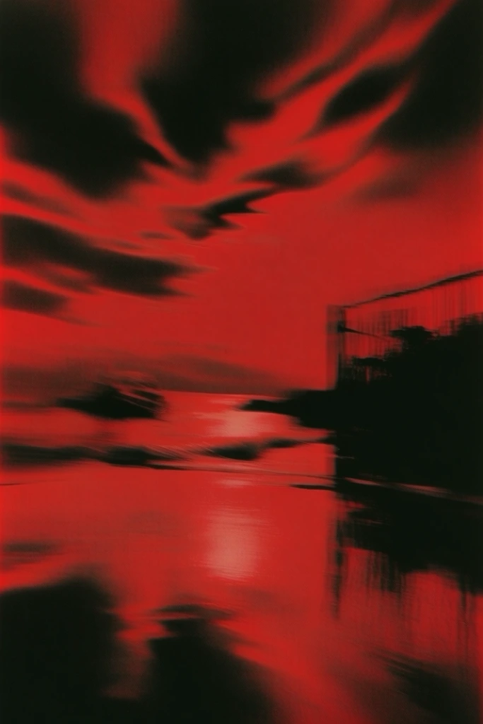 Crimson Noir Surrealism style AI image example 2