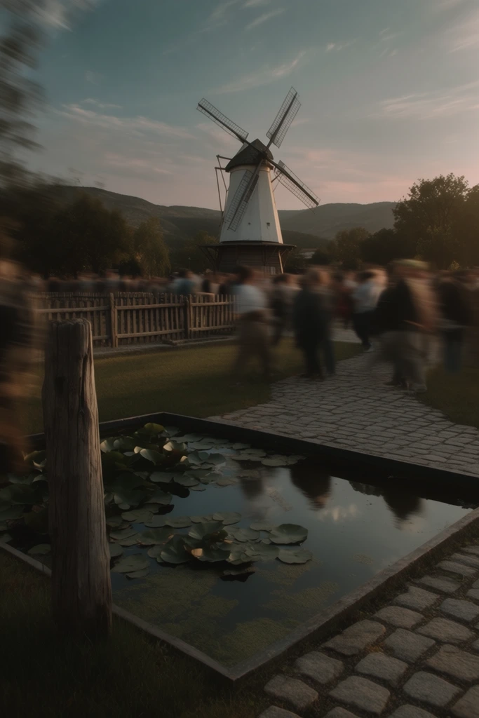 Cinematic Urban Kineticism style AI image example 2