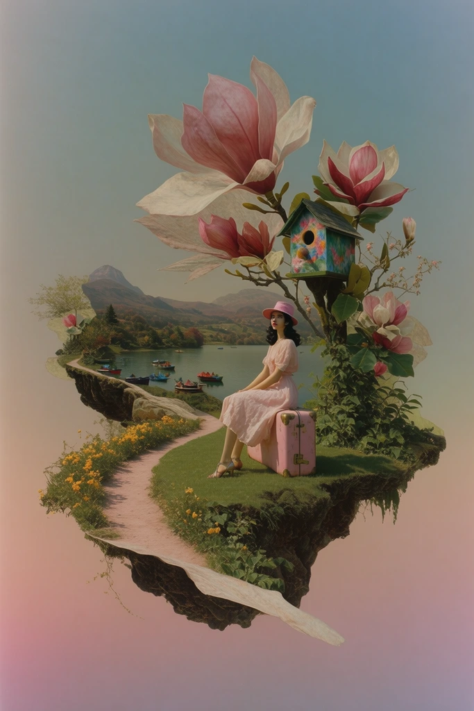 Ethereal Surrealist Dioramas style AI image example 2