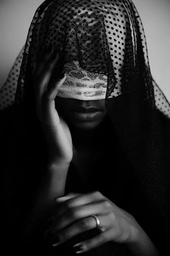 Ethereal Gothic Noir style reference image — high contrast noir