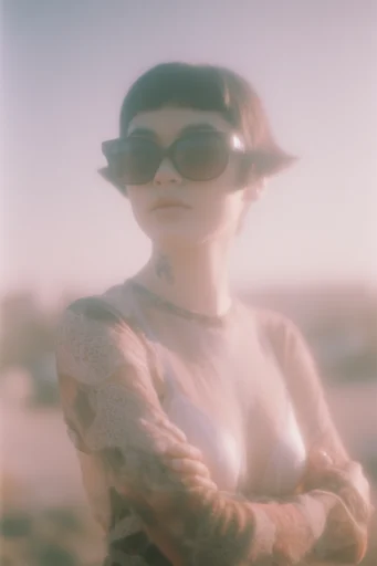 Ethereal Iridescent Nostalgia moodboard — generate AI images in this style