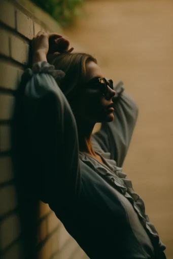 Cinematic Avant-Garde Noir style reference image — analog film grain