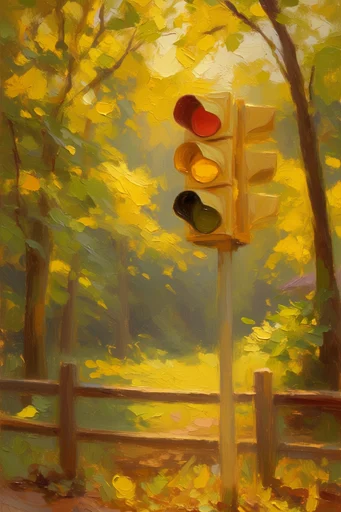 Romantic Pastoral Impressionism style reference image — dappled sunlight