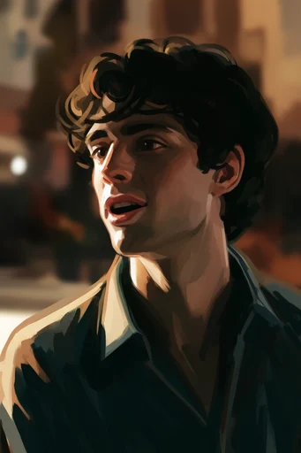 Gritty Painterly Chiaroscuro style reference image — painterly digital art