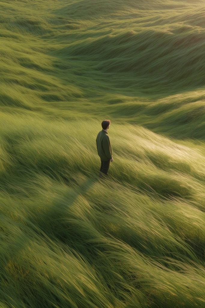 Sculptural Verdant Landscapes style AI image example 1