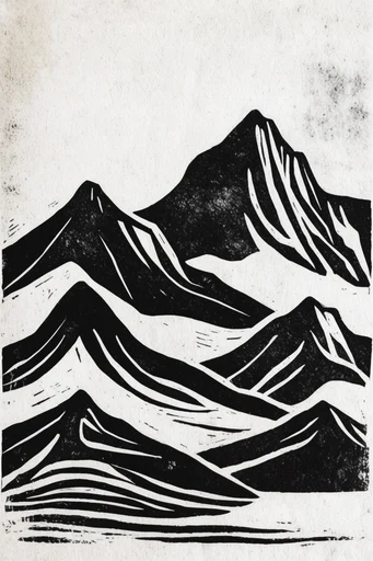 Monochrome Print Noir style reference image — high-contrast monochrome