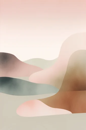Organic Earthy Minimalism style AI image example 2