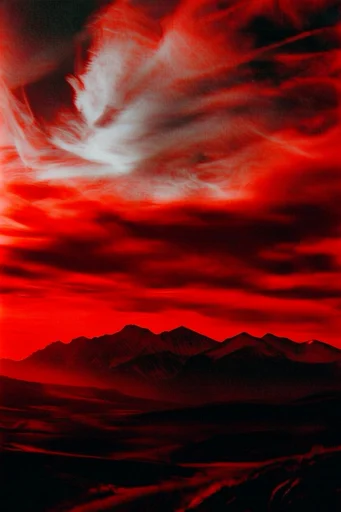 Crimson Analog Noir style AI image example 2