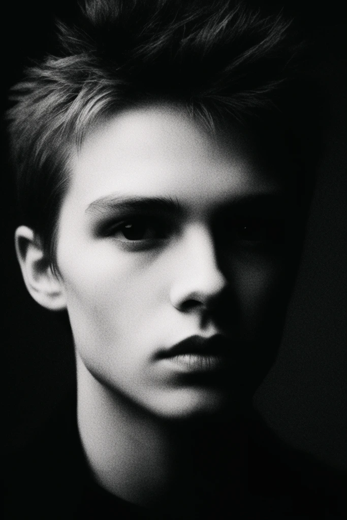 Gritty Chiaroscuro Noir style AI image example 1