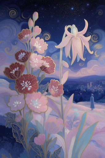 Celestial Gilded Symbolism style reference image — celestial symbolism