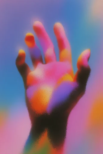 Luminous Stippled Surrealism style reference image — chromatic diffusion